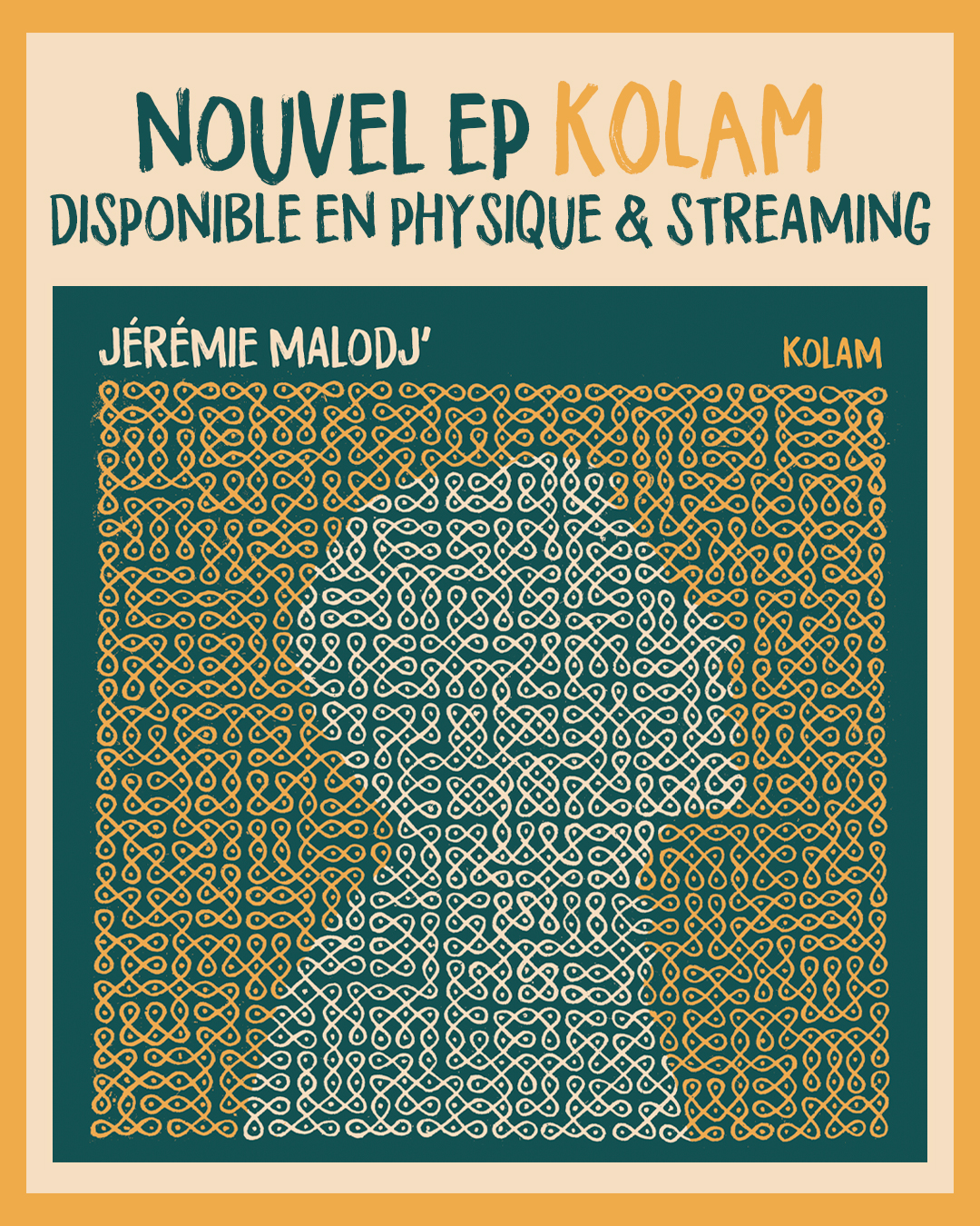 Sortie du Nouvel EP "Kolam" ☀️ et Nouveau CLIP "Le temps"